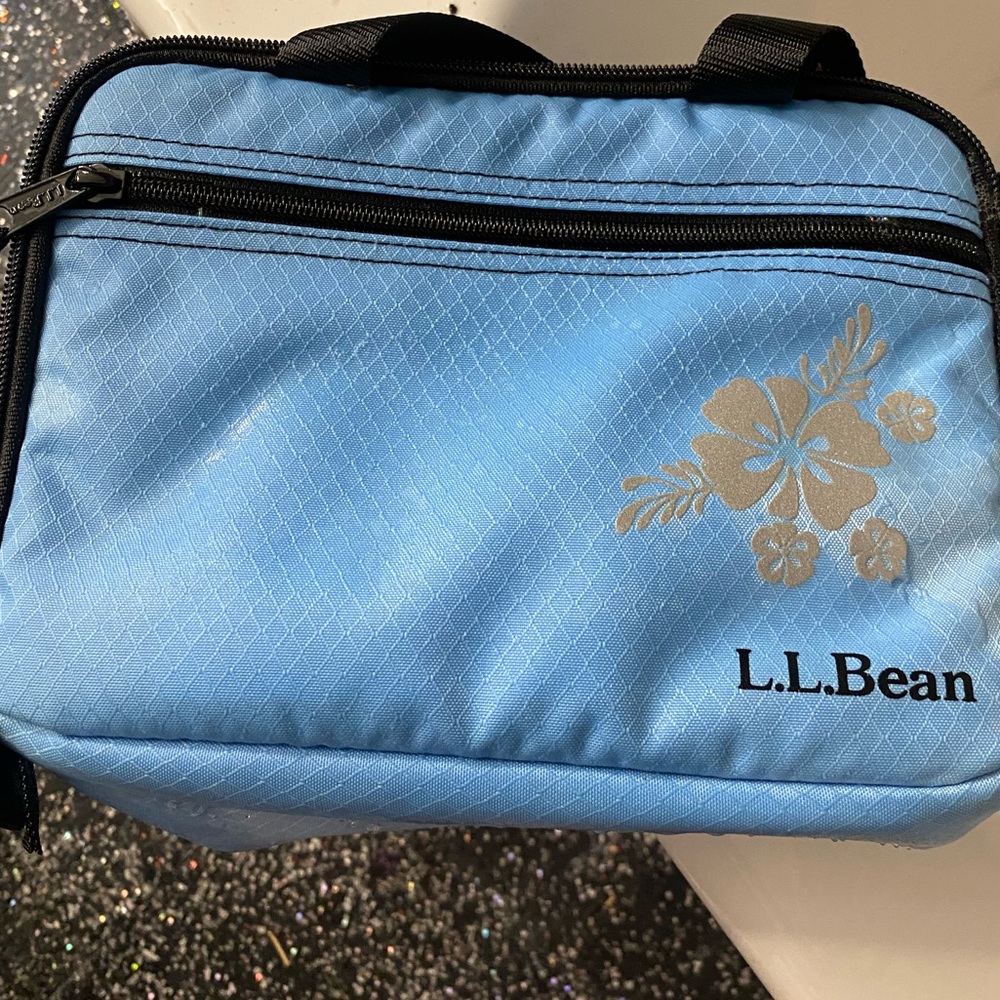 L.L bean blue lunch bag